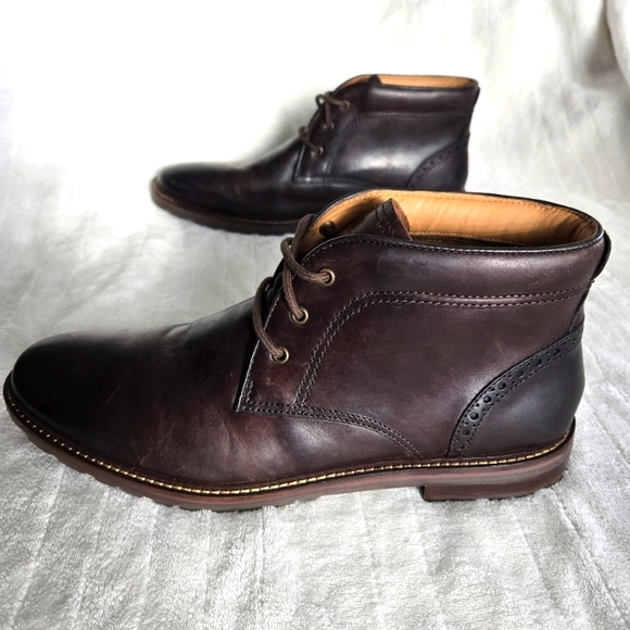Florsheim Fenway Plain Toe Brown Chukka Boots 11929 Casual Dressy Shoes Sz 11 - Picture 3 of 9